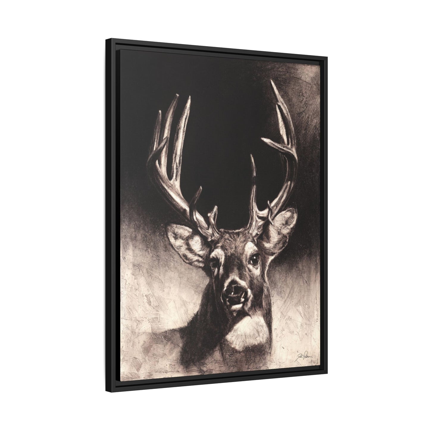 "Nice Buck" Framed Canvas