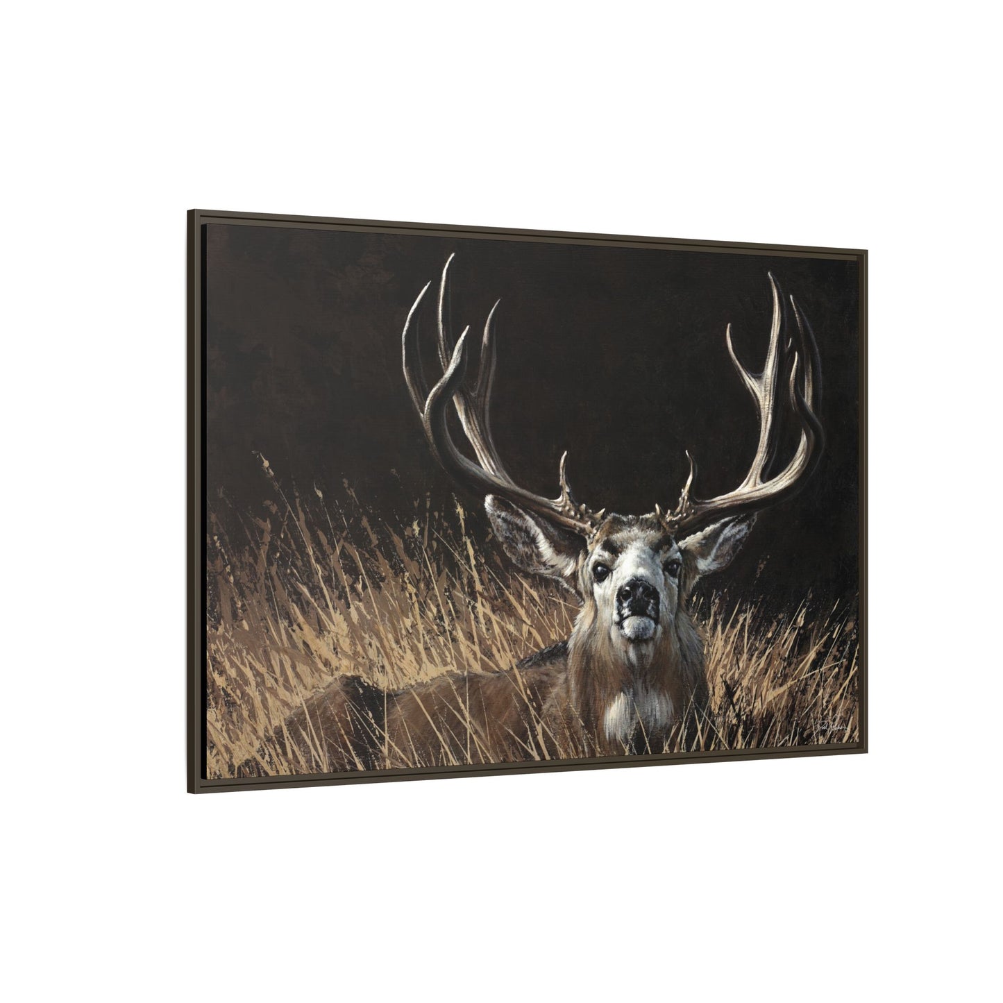 "Eye Contact" Framed Canvas