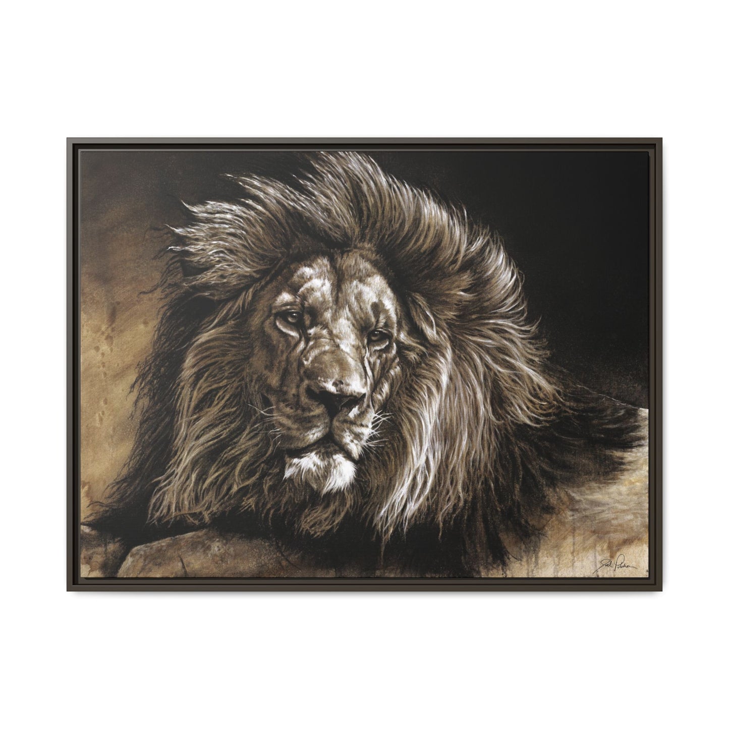 "No Worries" Framed Canvas