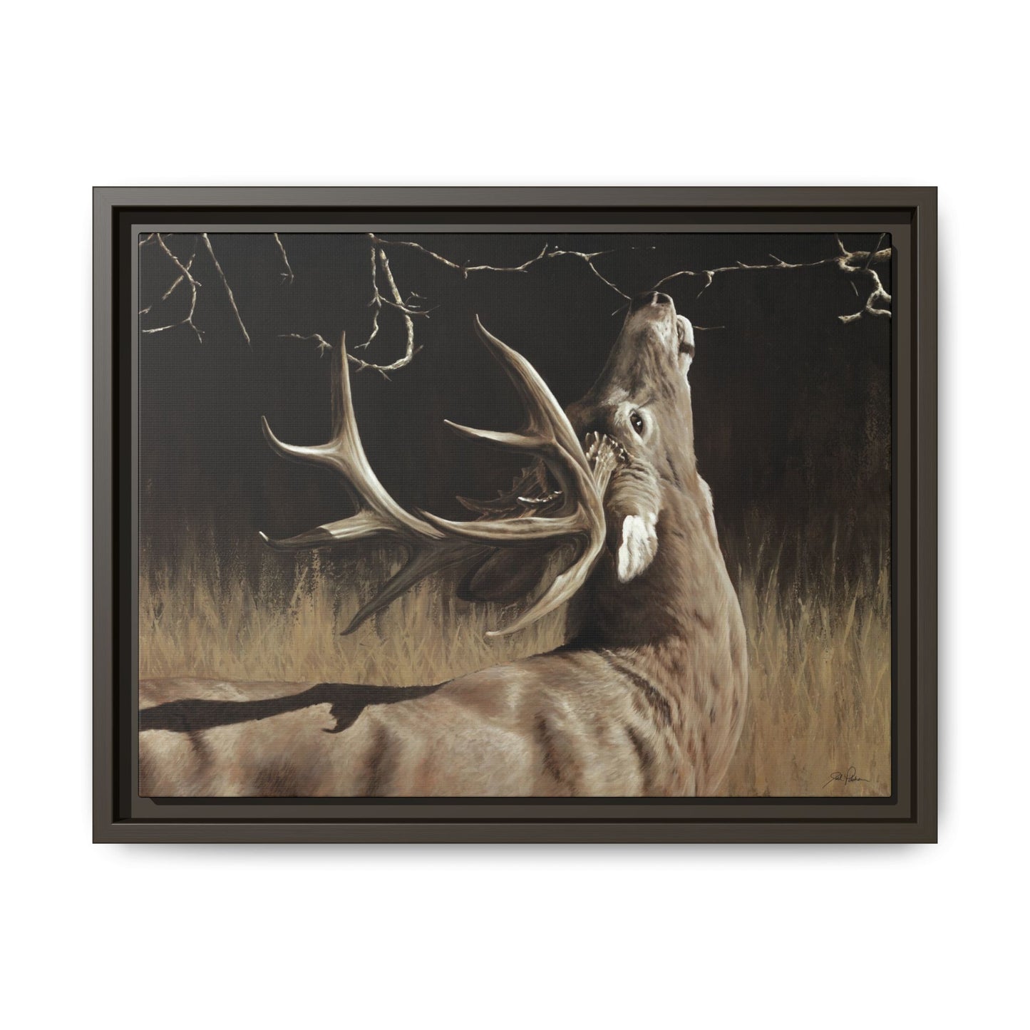 "Calling Card" Framed Canvas