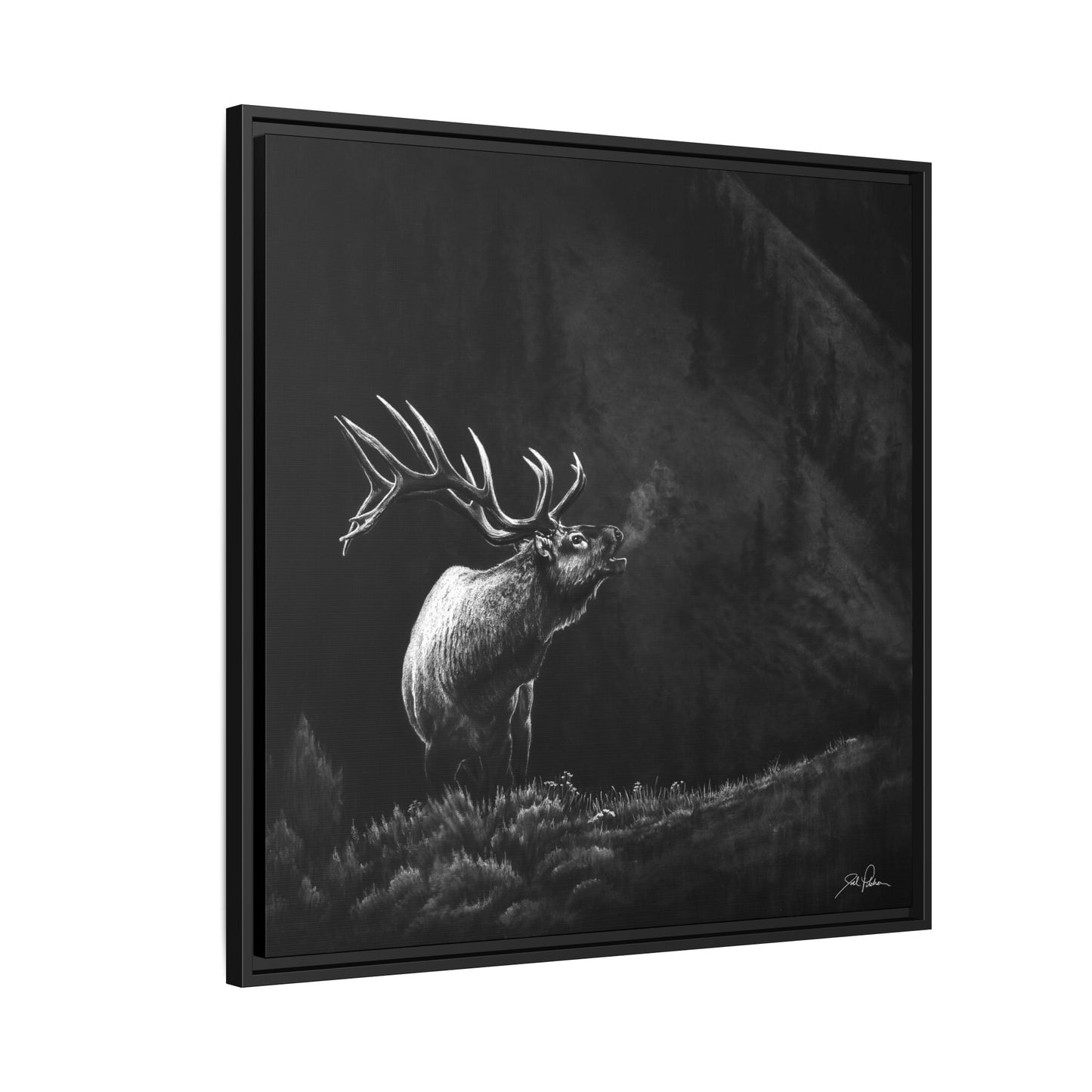"Mountain Monarch" Framed Canvas