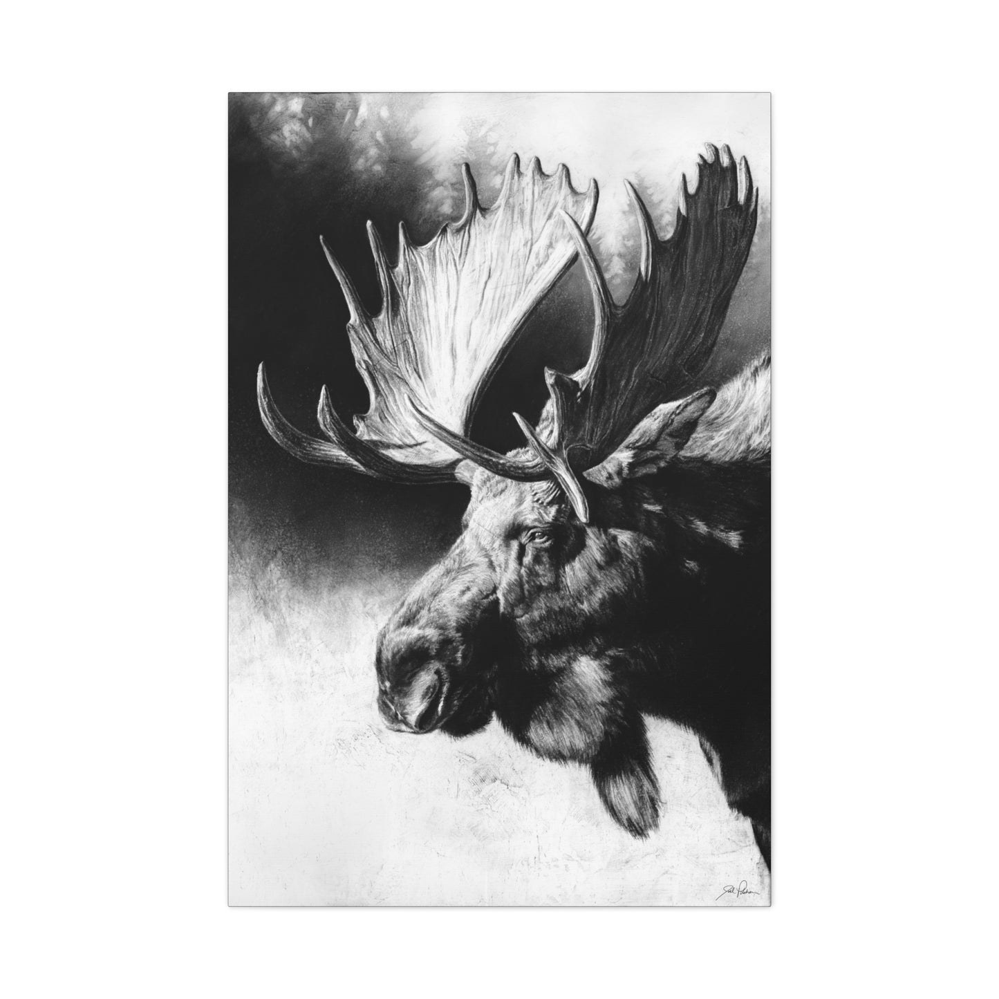"Formida-bull" Stretched Canvas