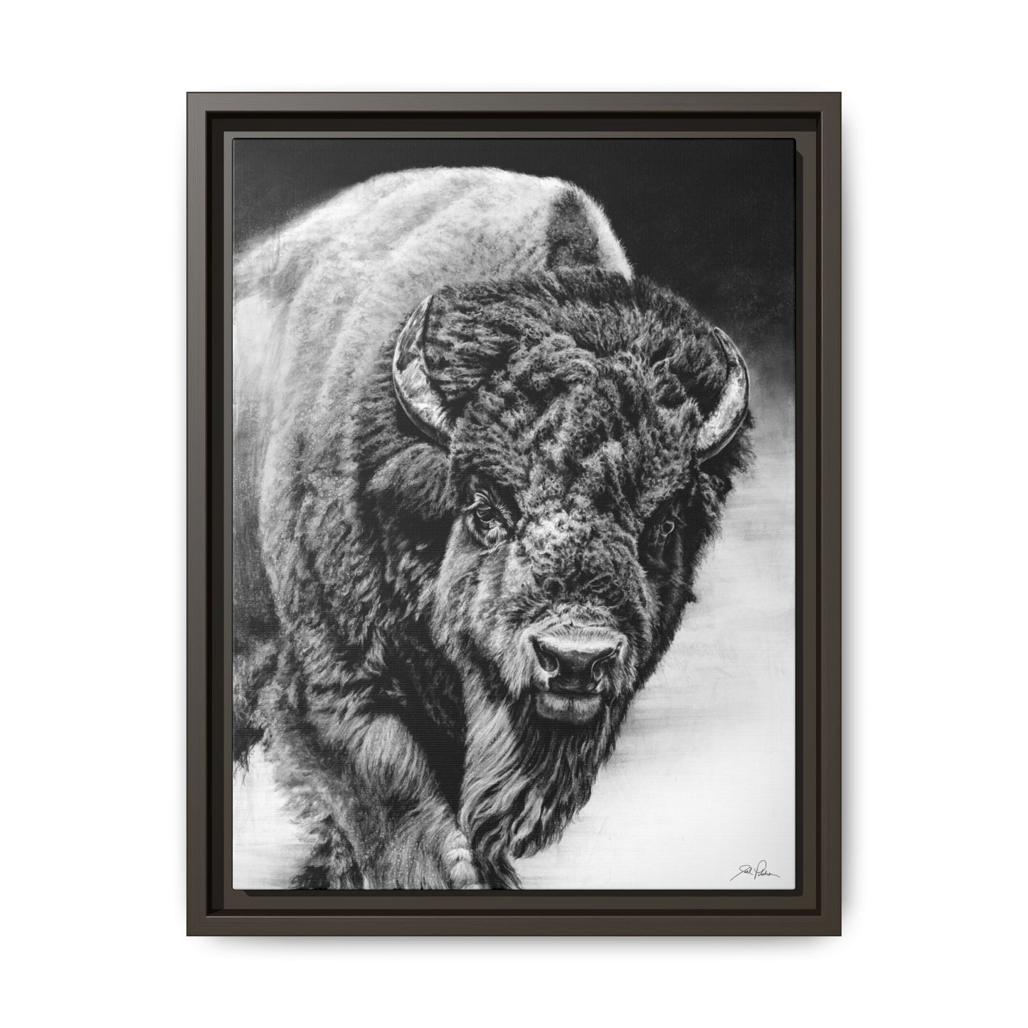 "Heavyweight Champ" Framed Canvas