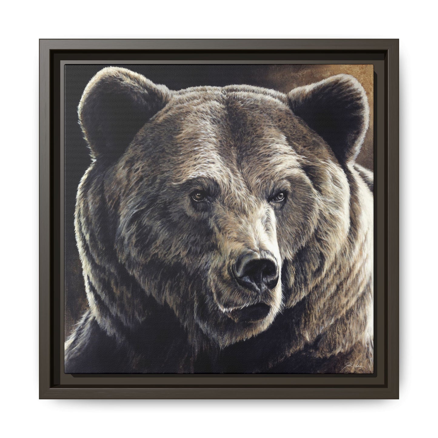 "Kodiak" Framed Canvas