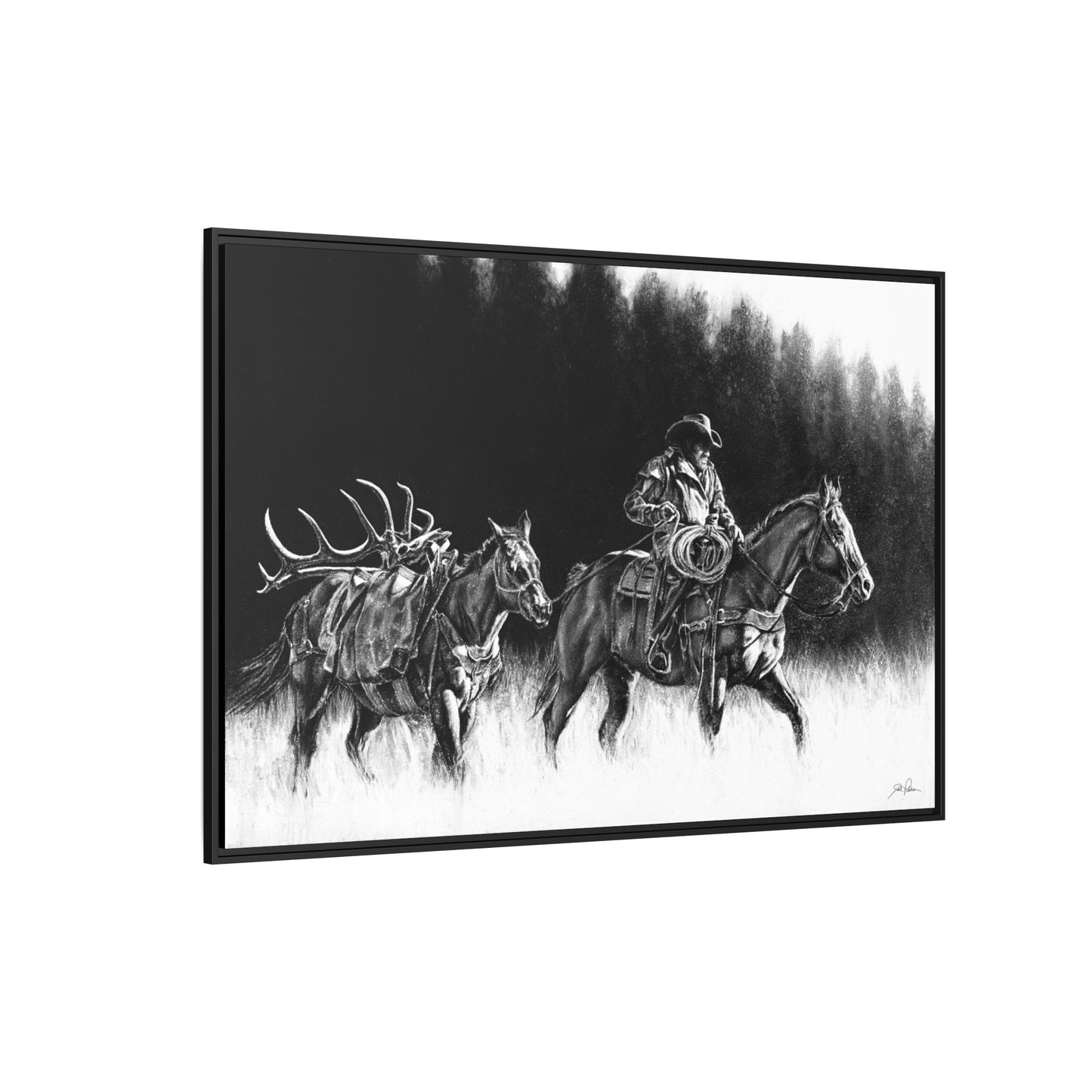 "The Long Haul" Framed Canvas