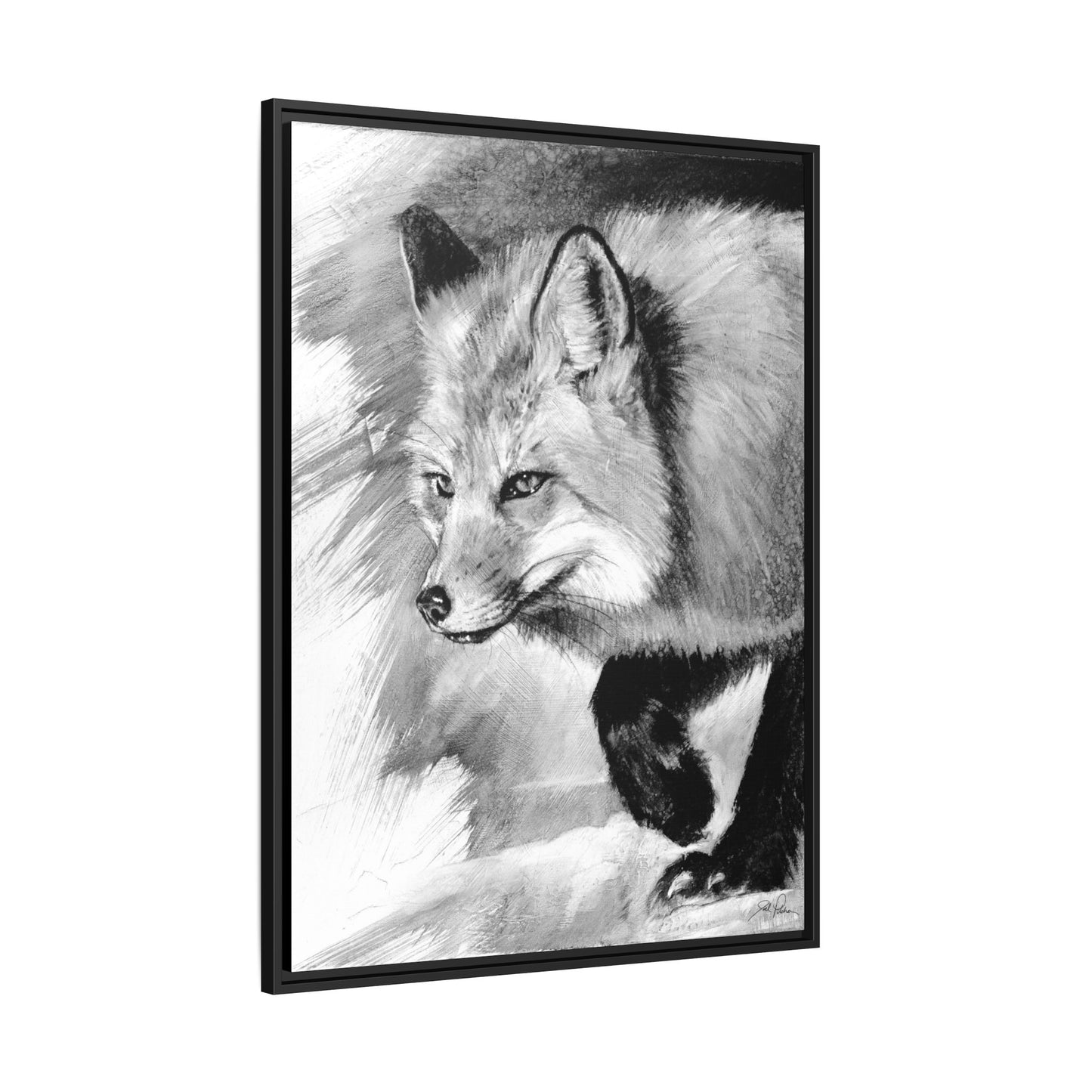 "Fox" Framed Canvas