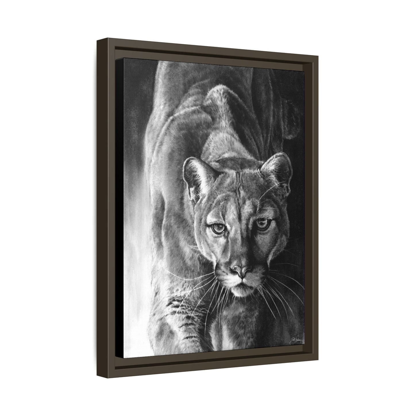 "Watcher in the Woods" Framed Canvas