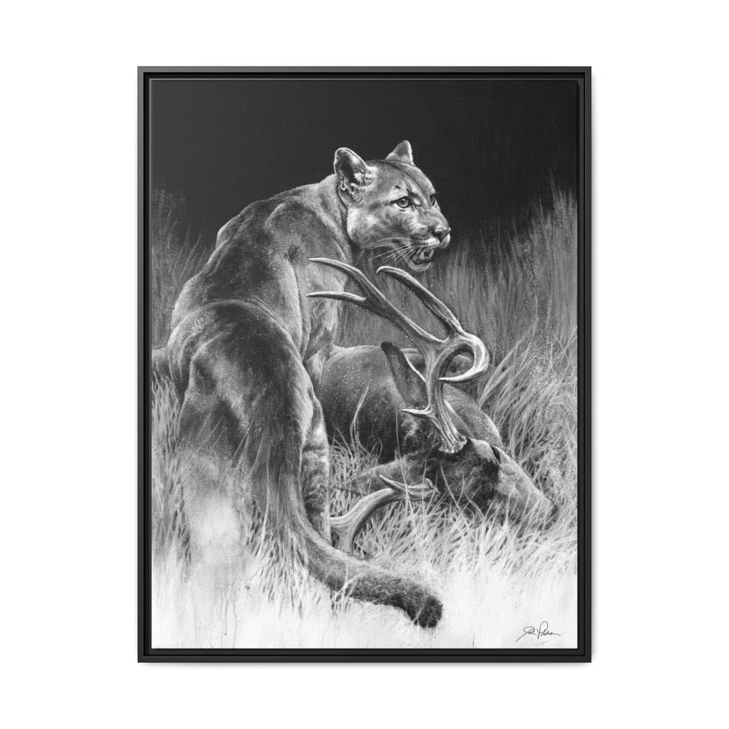 "Food Chain" Framed Canvas