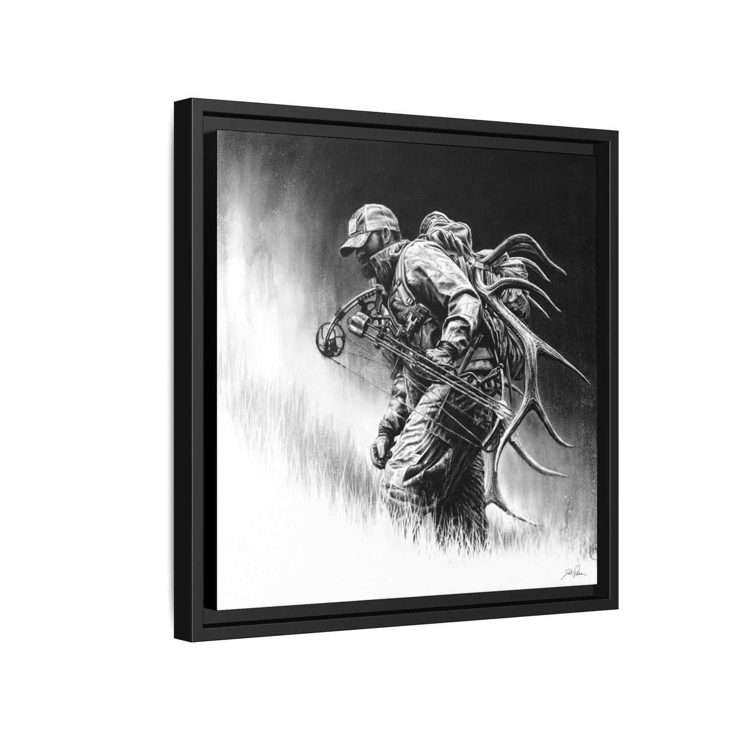 "Uphill Battle" Framed Canvas
