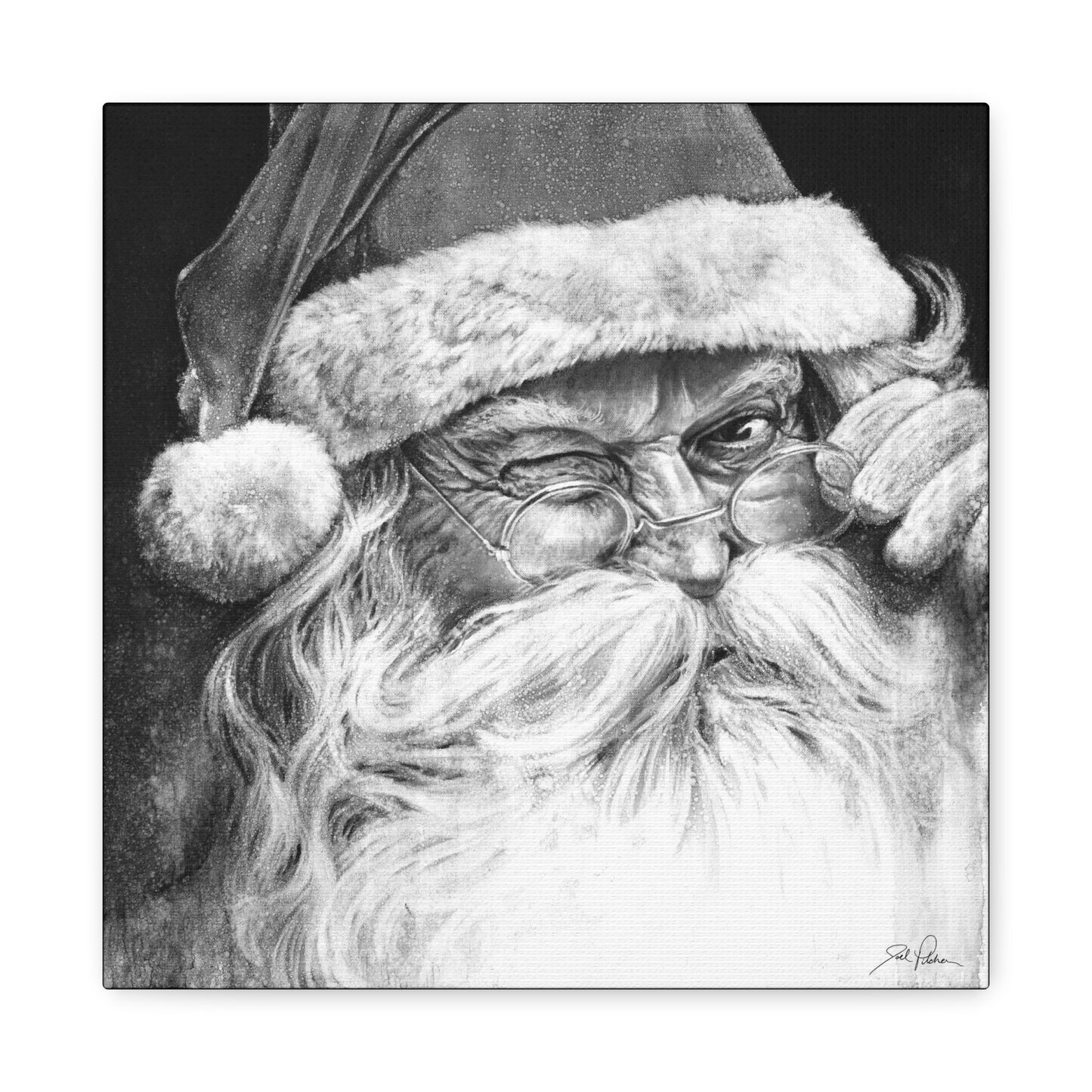 "Ol' Saint Nick" Stretched Canvas