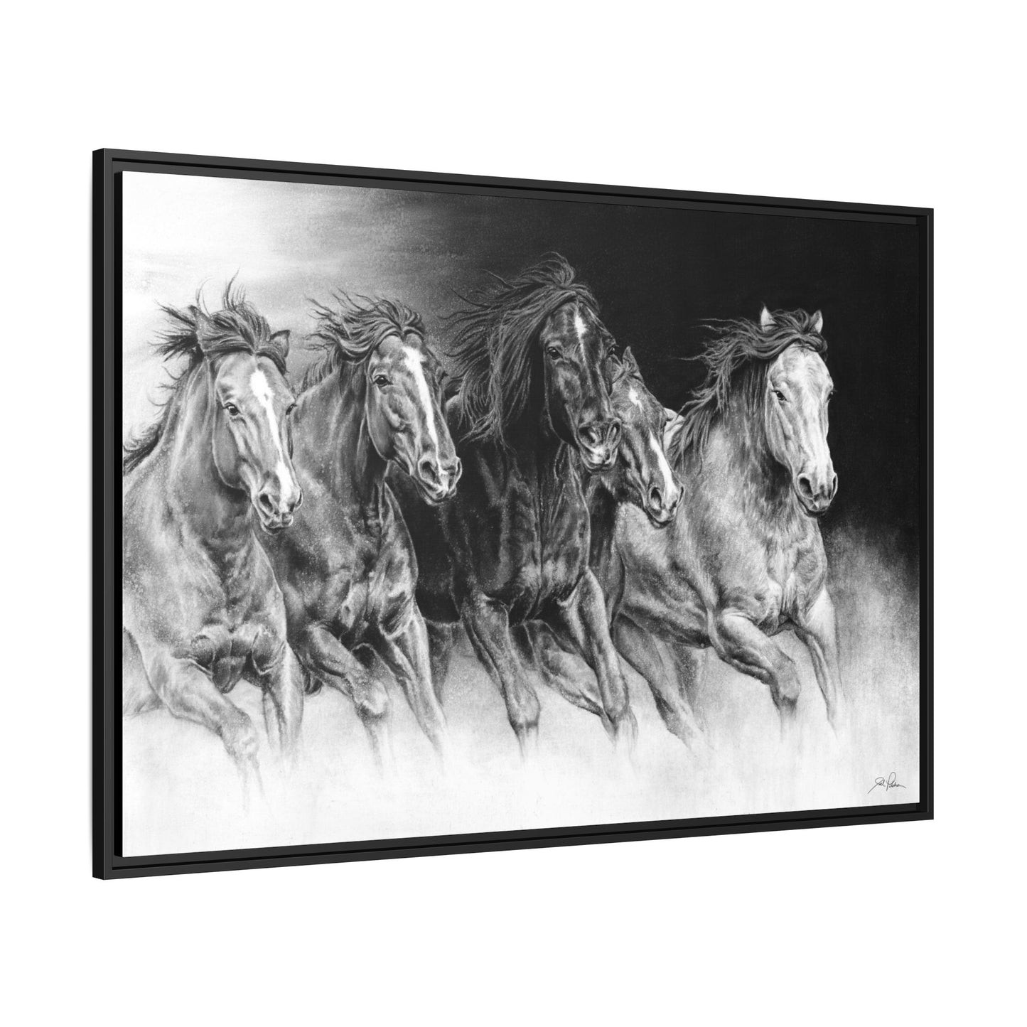 "Wild Bunch" Framed Canvas