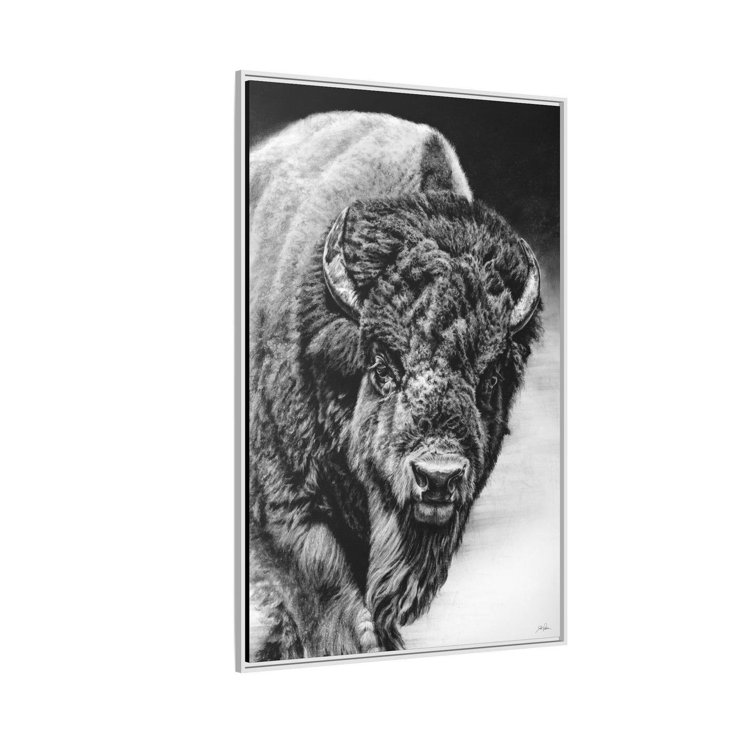 "Heavyweight Champ" Framed Canvas