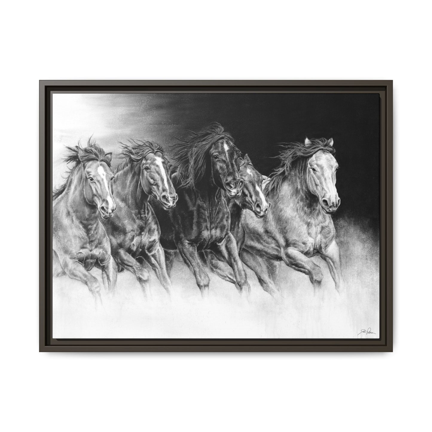 "Wild Bunch" Framed Canvas
