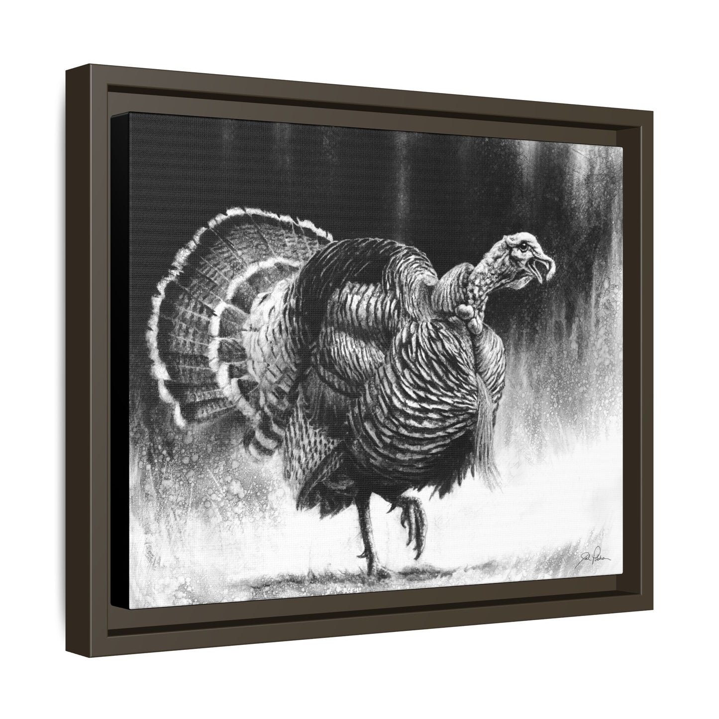 "Gobbler" Framed Canvas