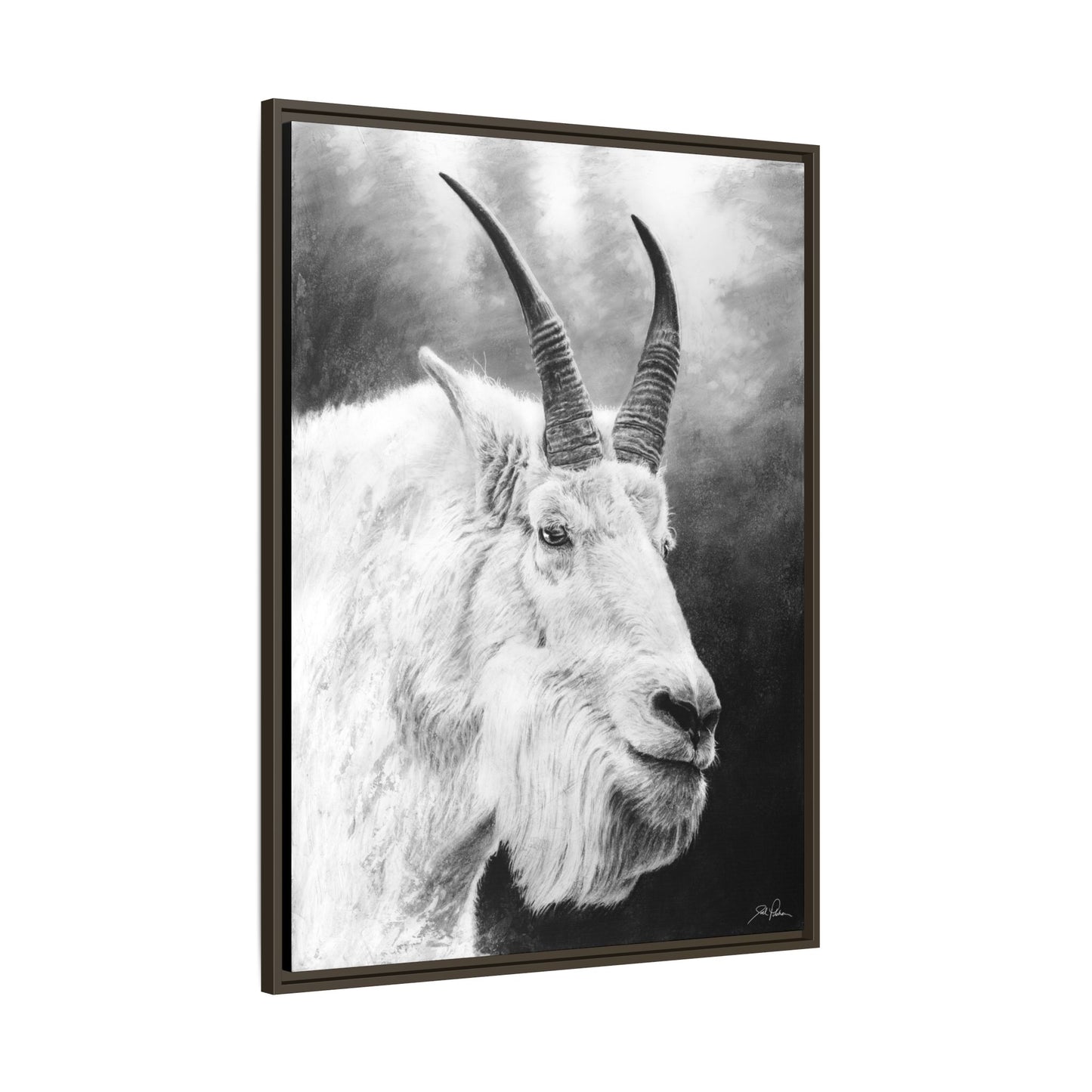 "G.O.A.T." Framed Canvas