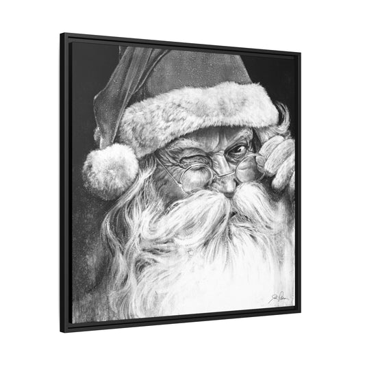 "Ol' Saint Nick" Framed Canvas