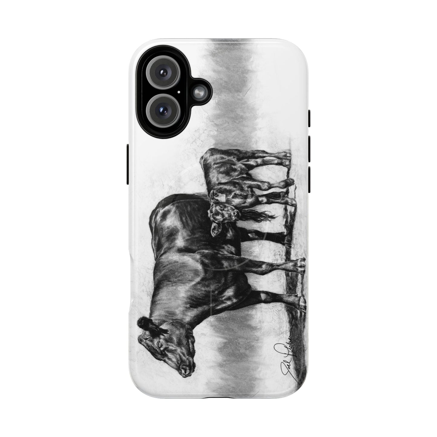 "Mama Cow & Calf" Magnetic Tough Case