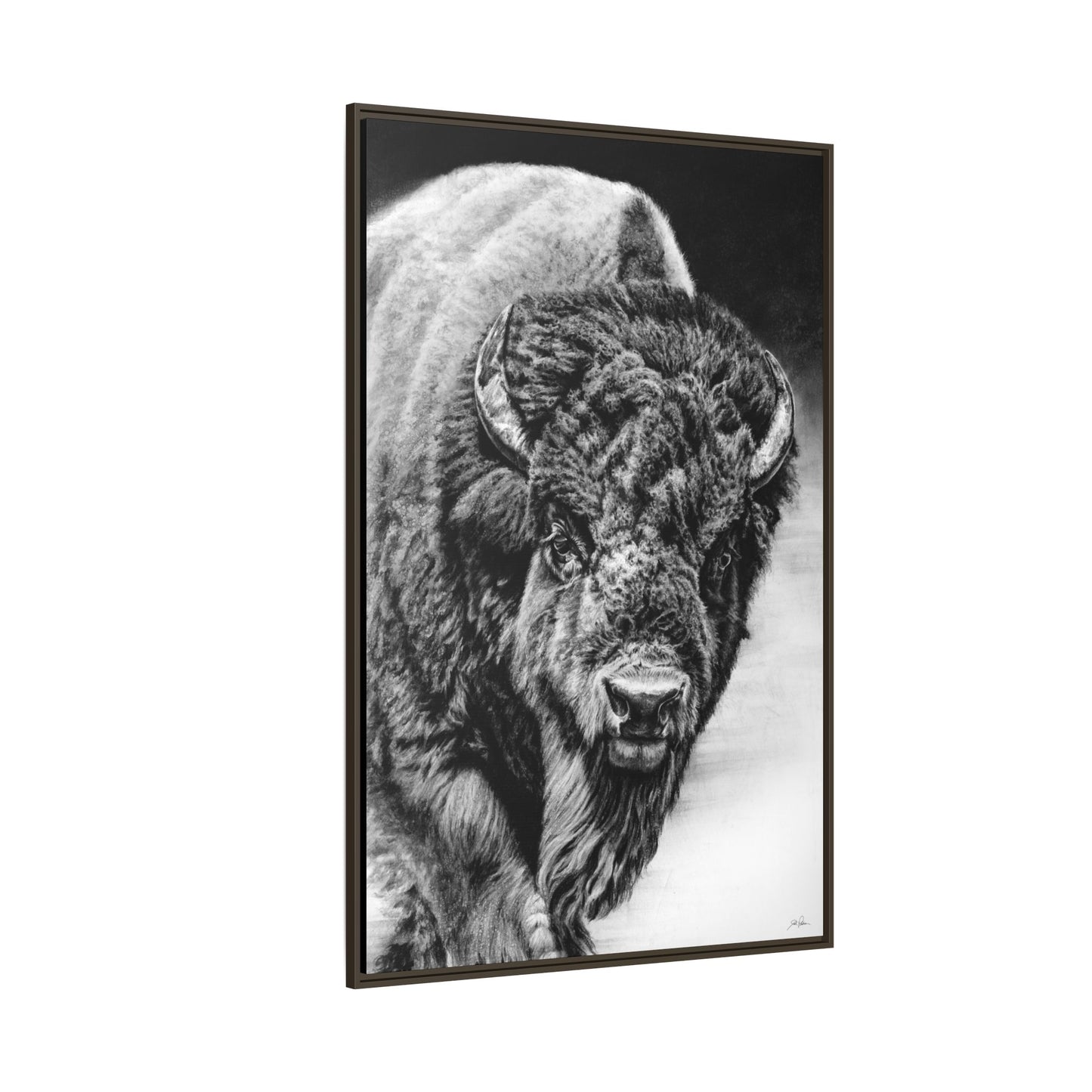"Heavyweight Champ" Framed Canvas