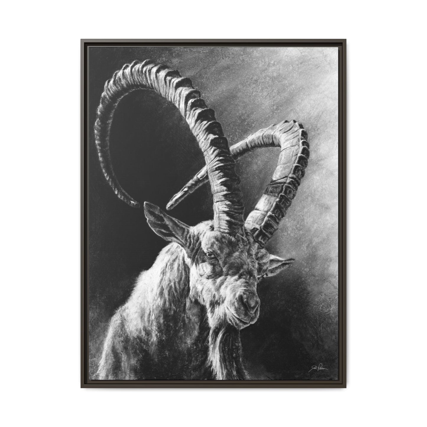 "Ibex" Framed Canvas