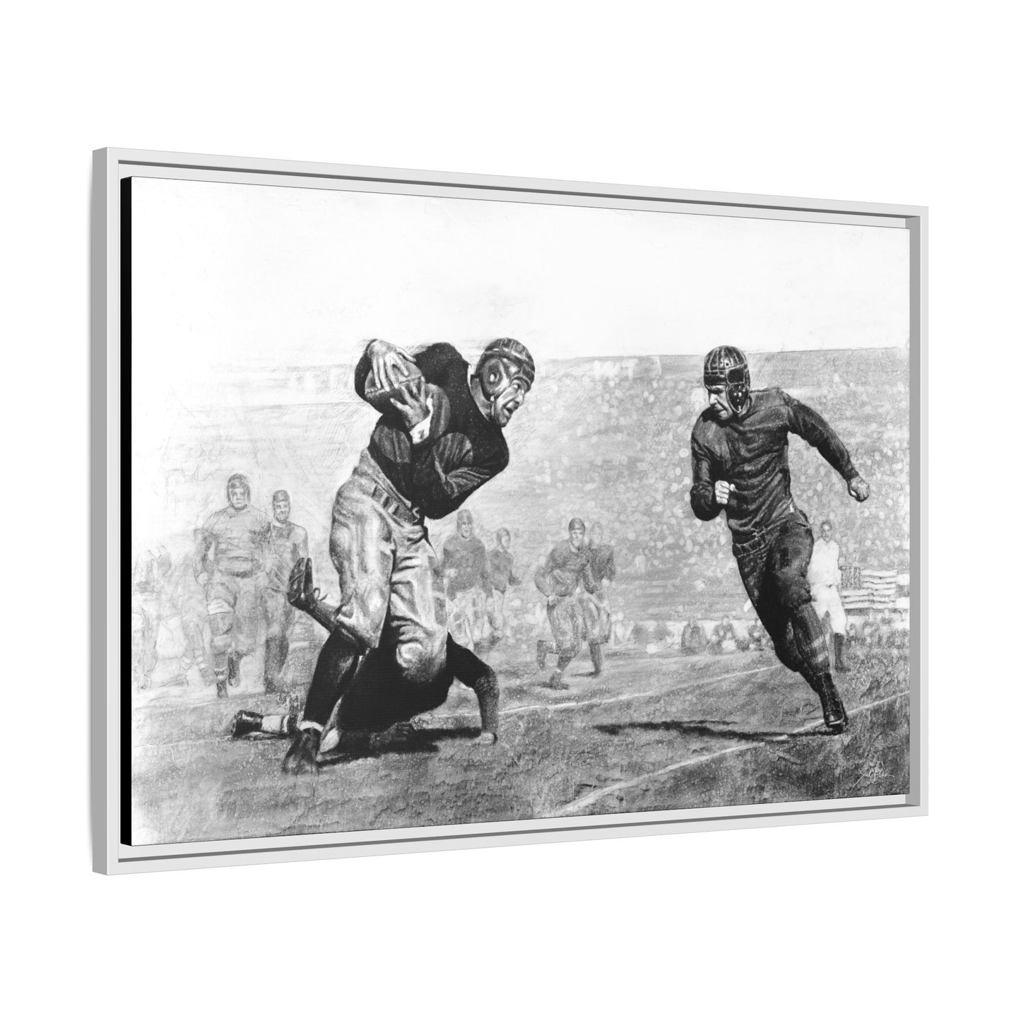 "Leatherheads" Framed Canvas