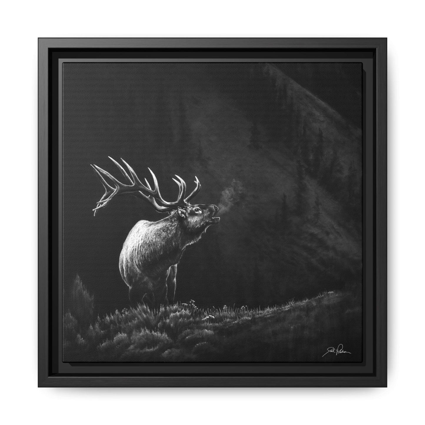 "Mountain Monarch" Framed Canvas