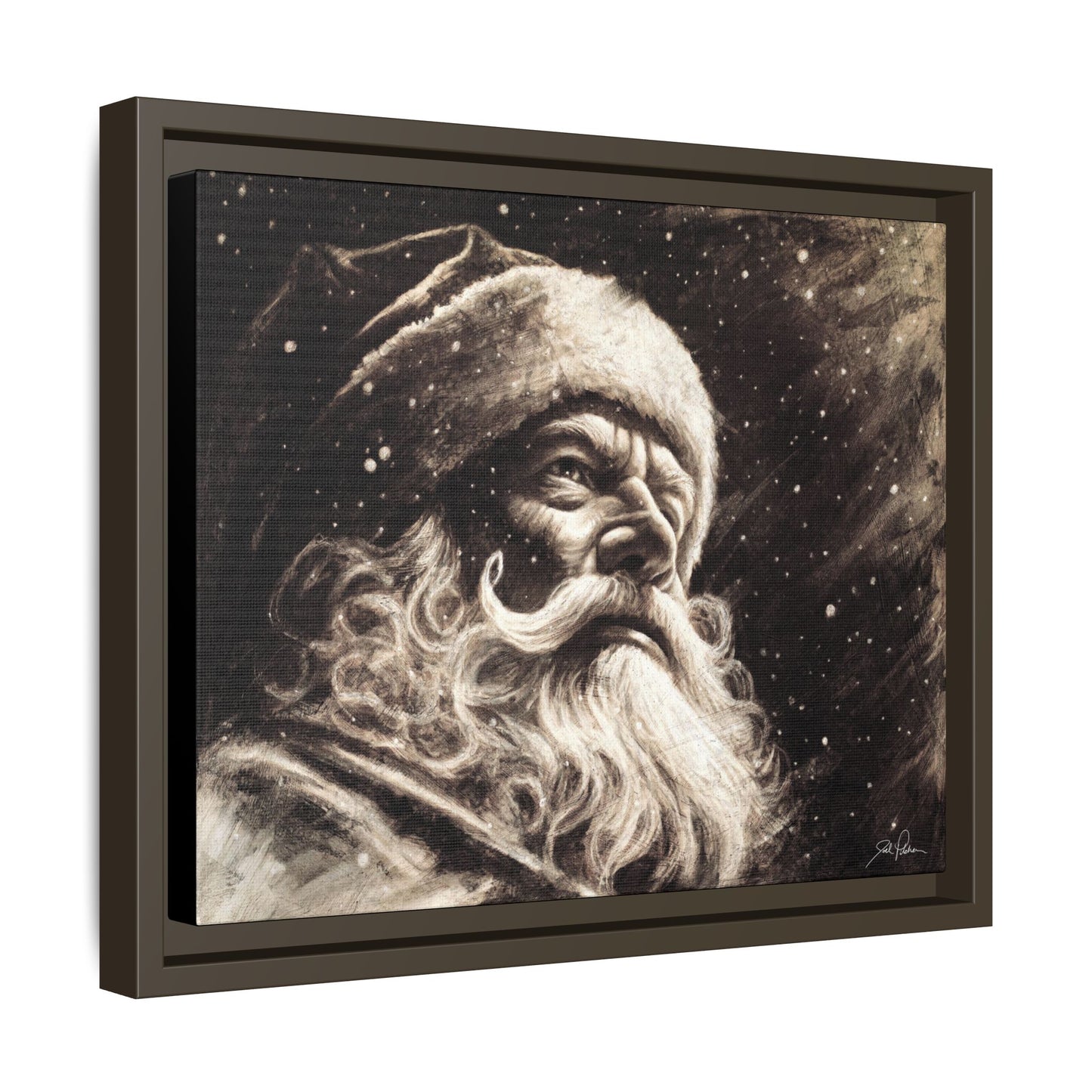 "Kris Kringle" Framed Canvas