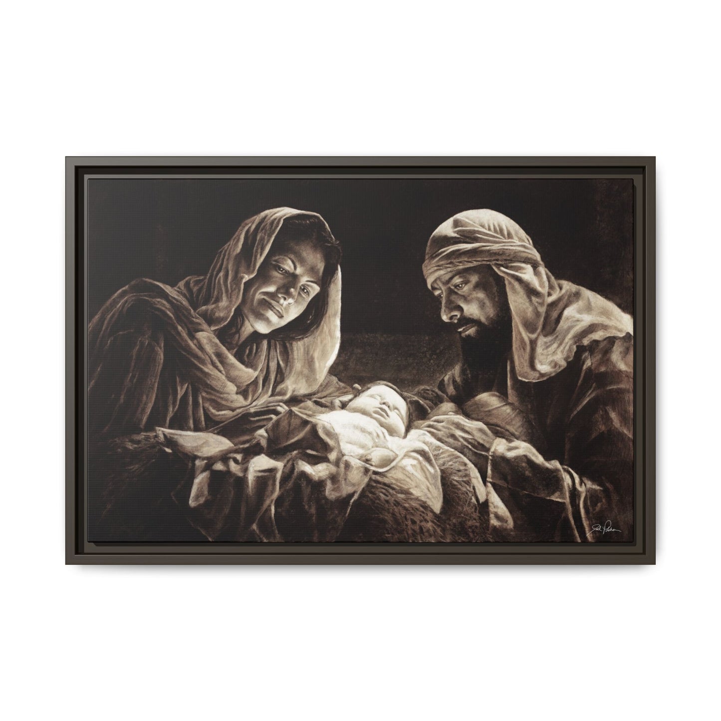 "Light of the World" Framed Canvas