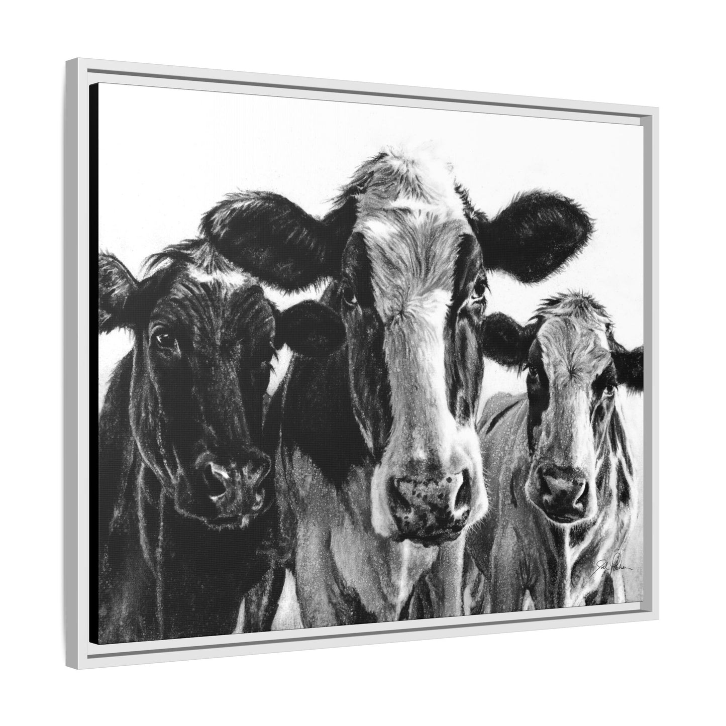 "Milk Maids" Framed Canvas