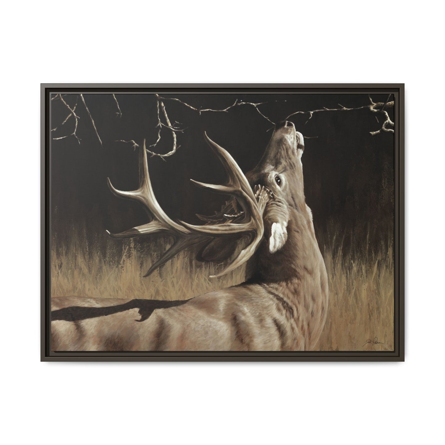 "Calling Card" Framed Canvas