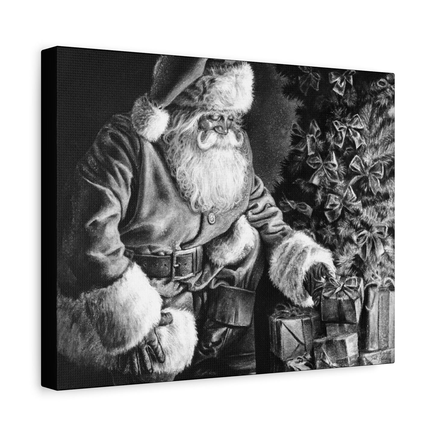 "Secret Santa" Stretched Canvas