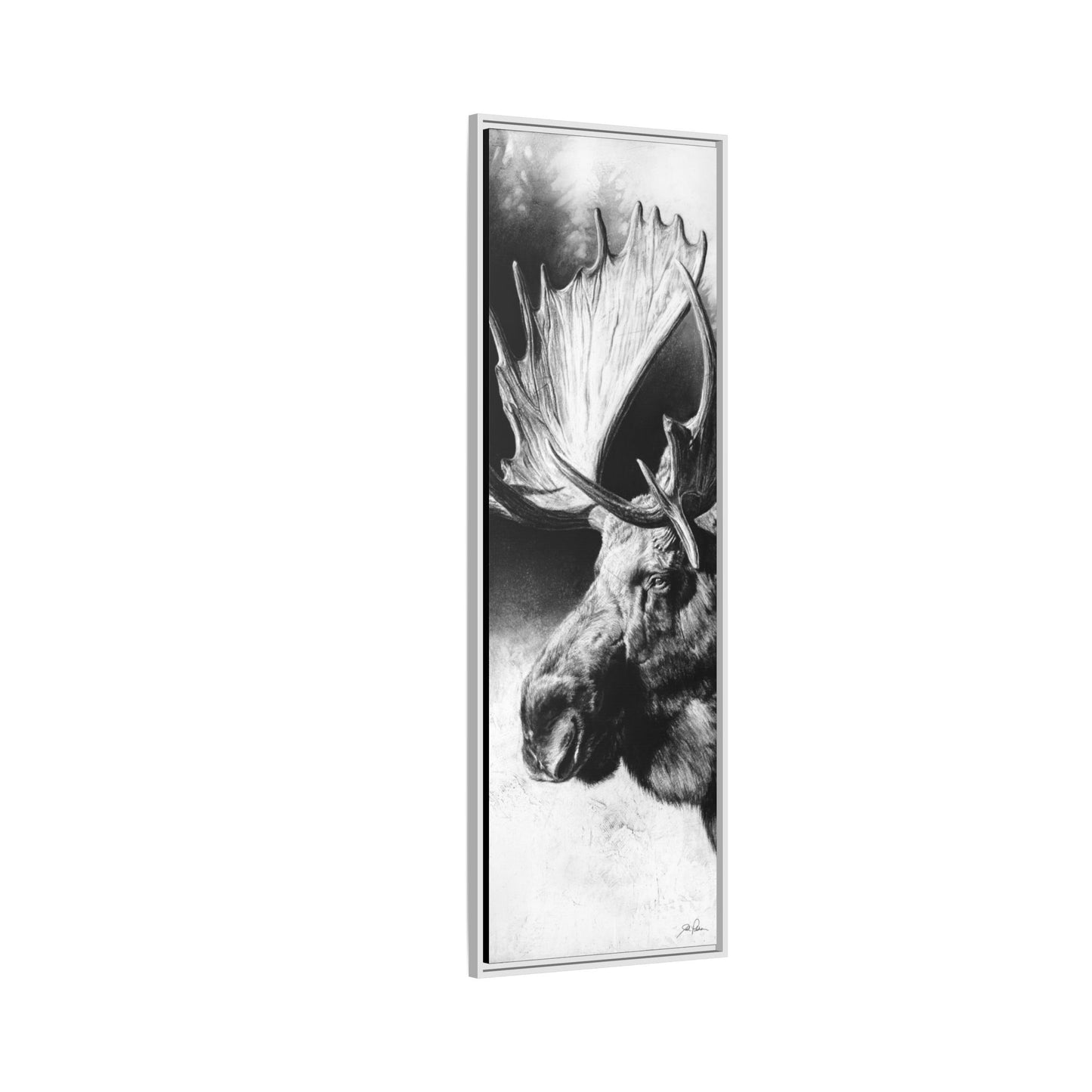 "Formida-bull" Framed Canvas