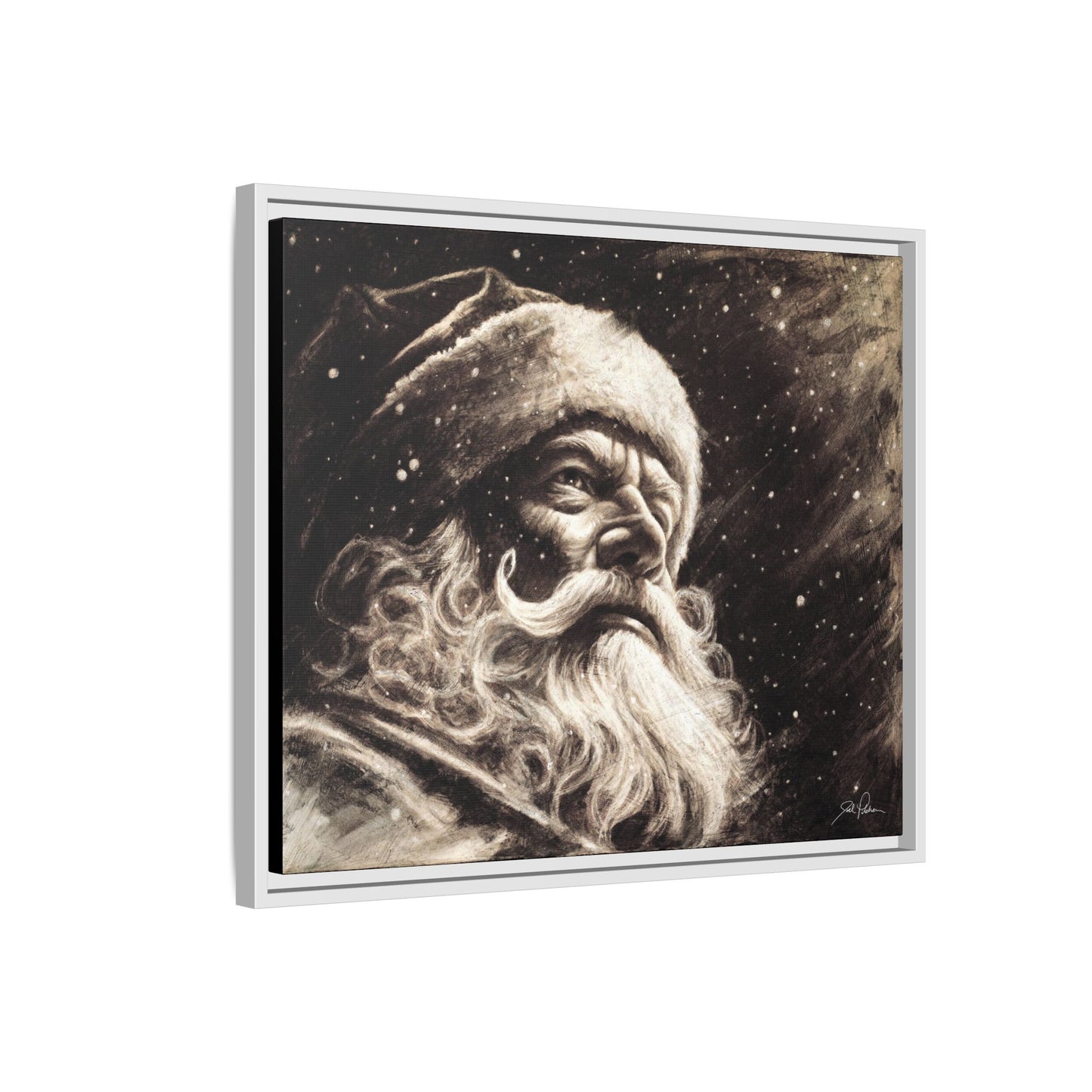 "Kris Kringle" Framed Canvas