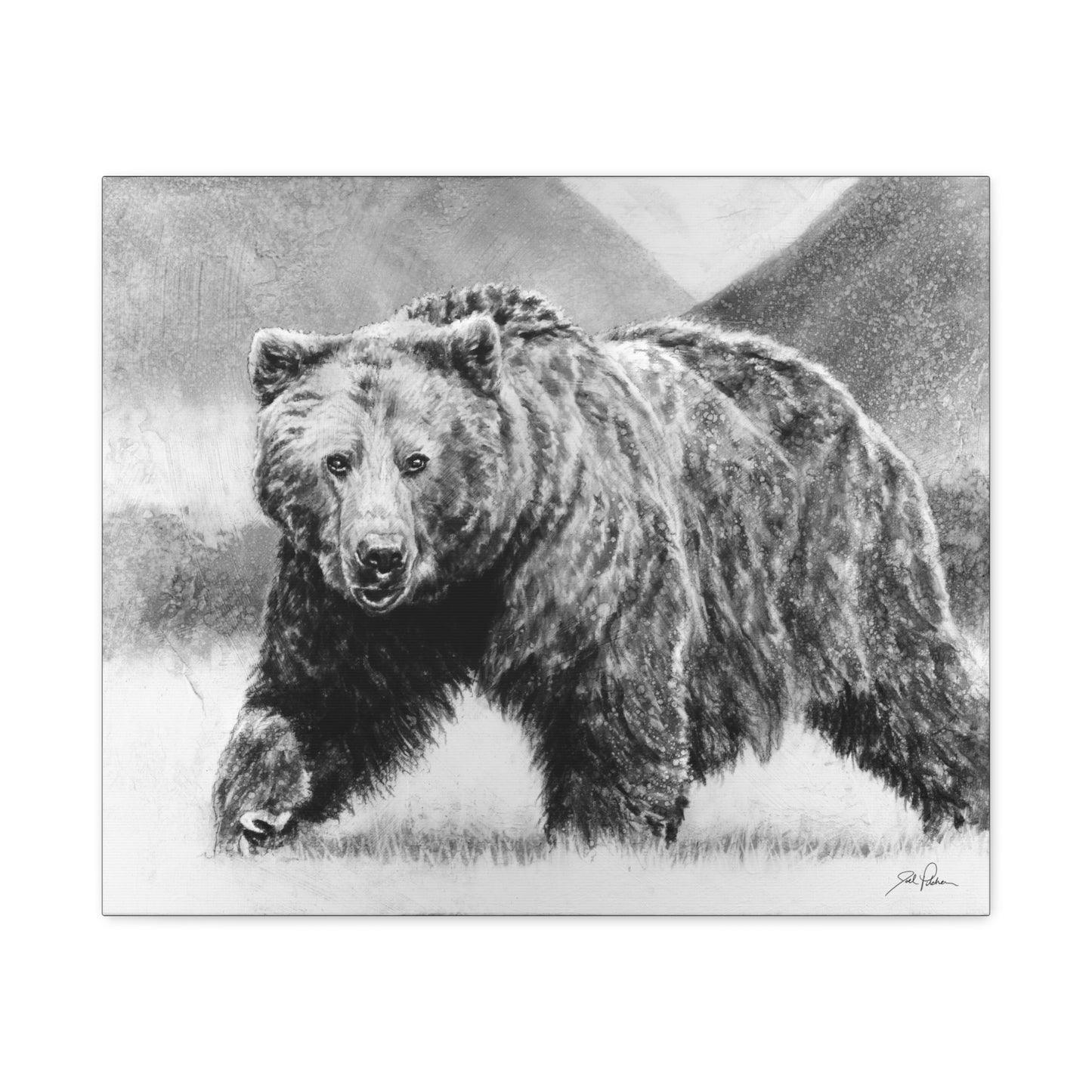 "Grizzly II" Stretched Canvas