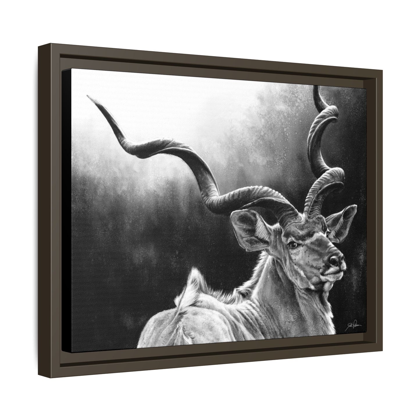 "Kudu" Framed Canvas