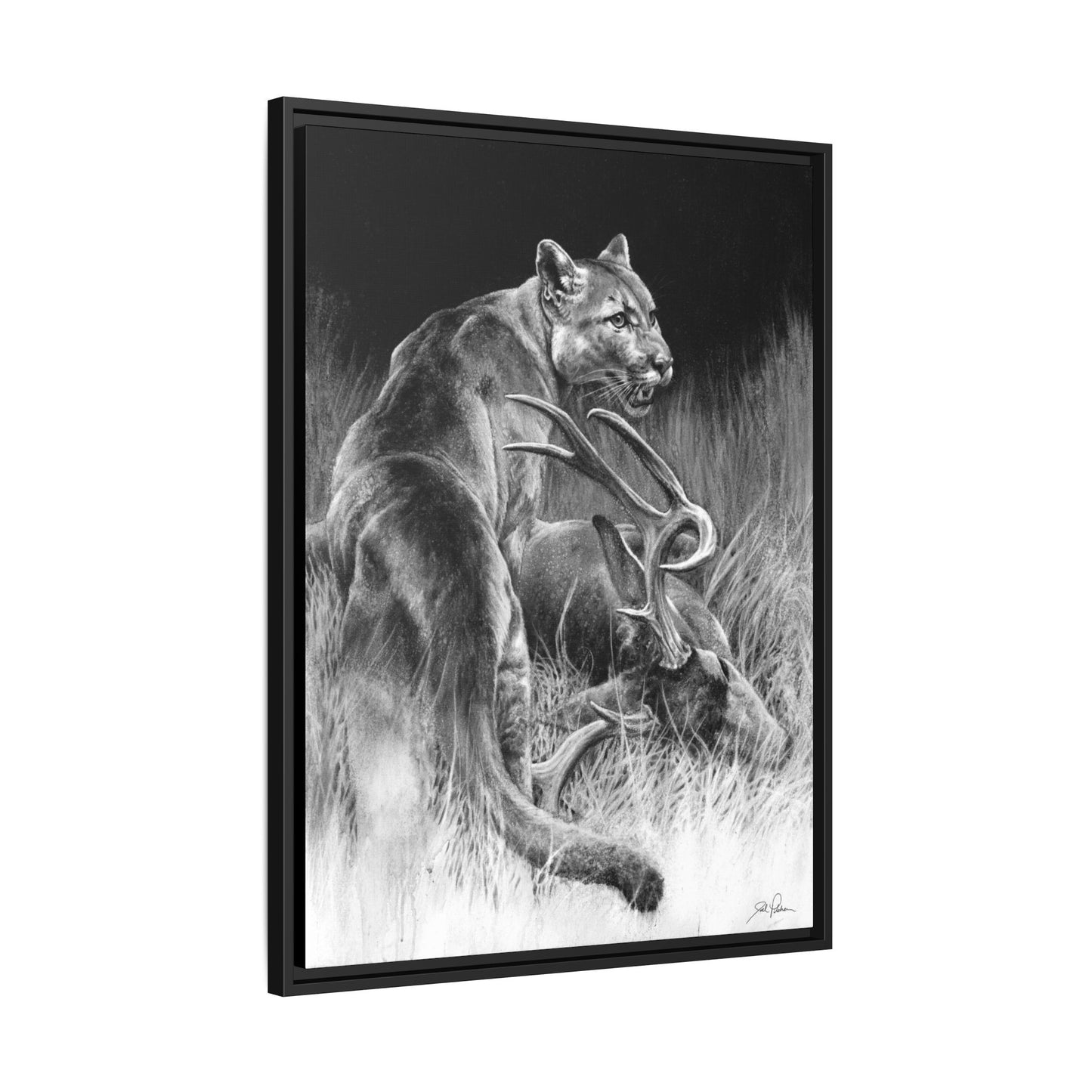 "Food Chain" Framed Canvas