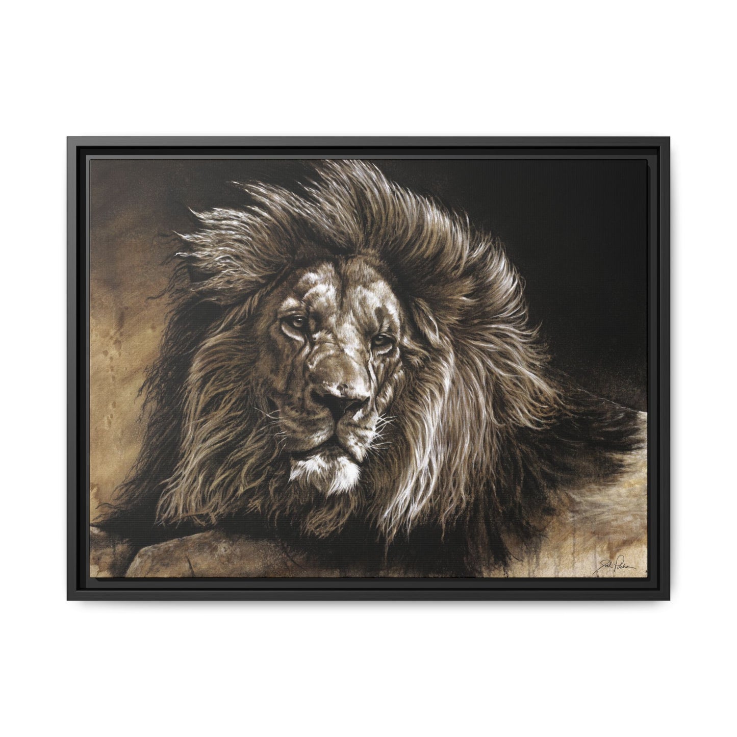 "No Worries" Framed Canvas