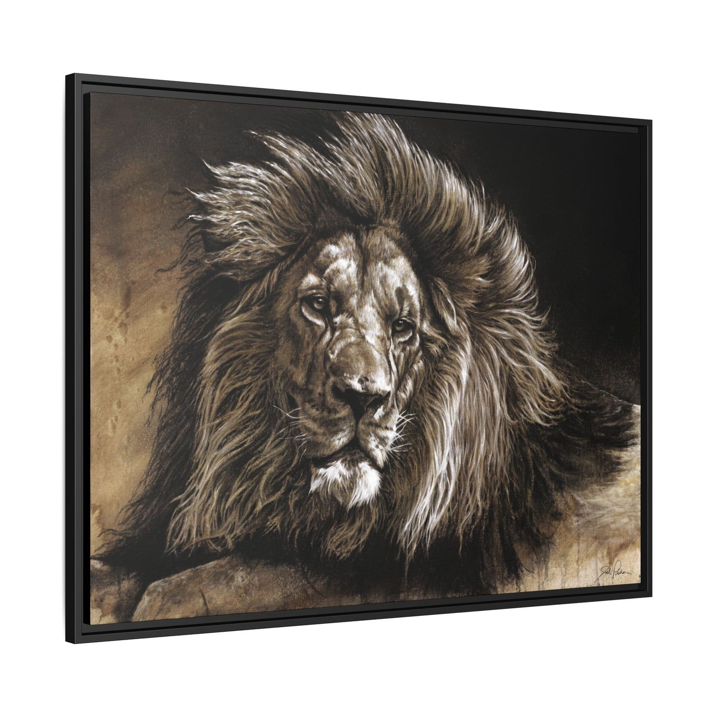 "No Worries" Framed Canvas