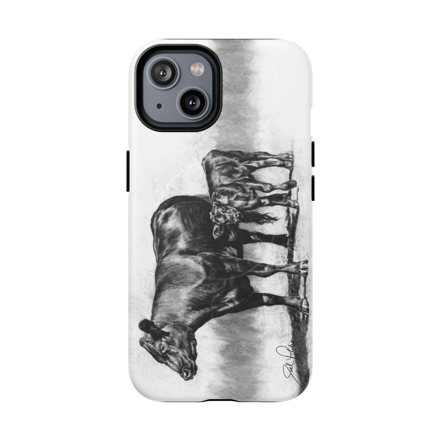 "Mama Cow & Calf" Magnetic Tough Case