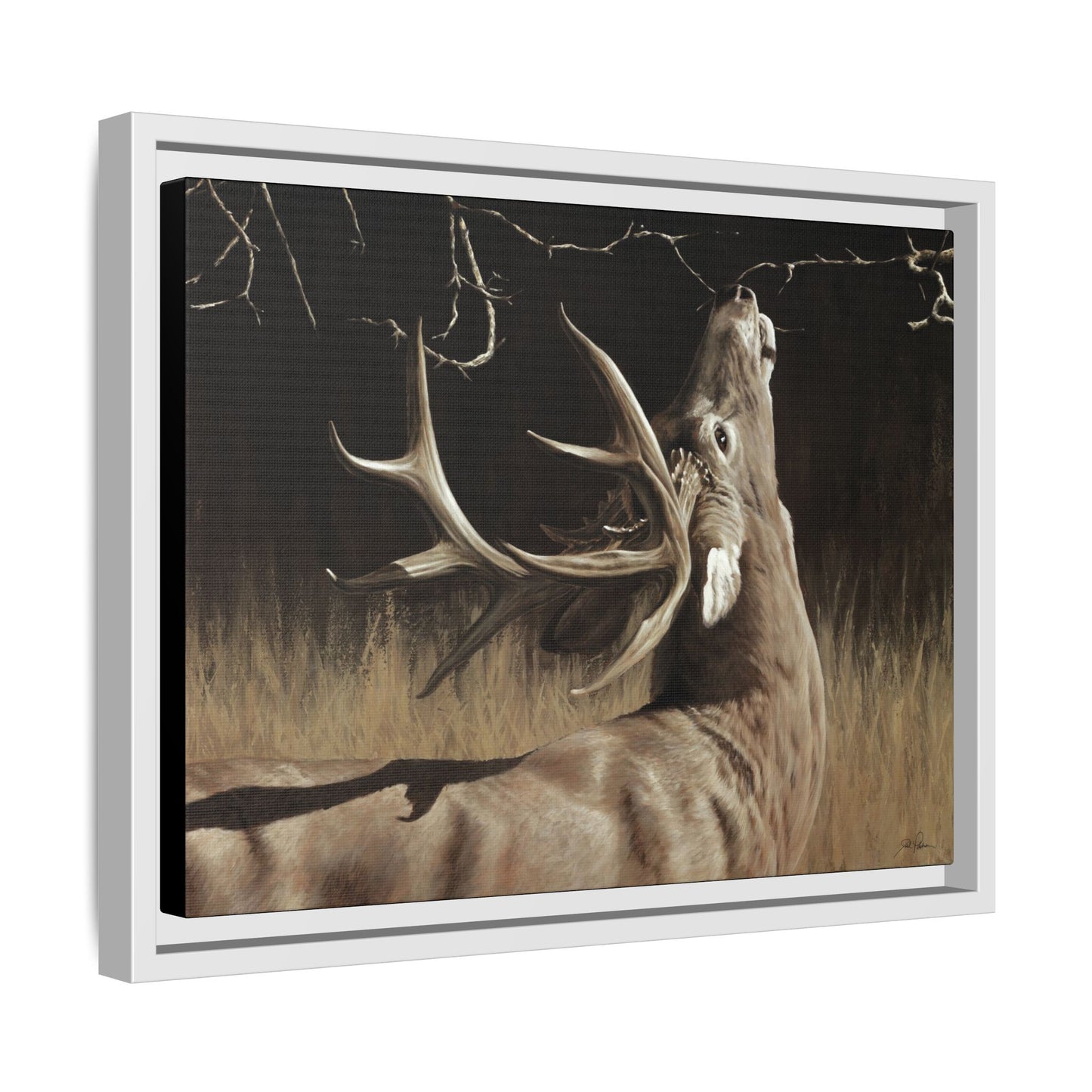 "Calling Card" Framed Canvas