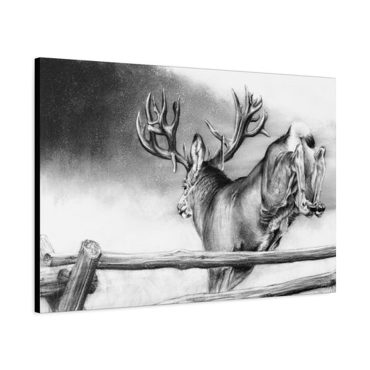 "Over and Out" Stretched Canvas