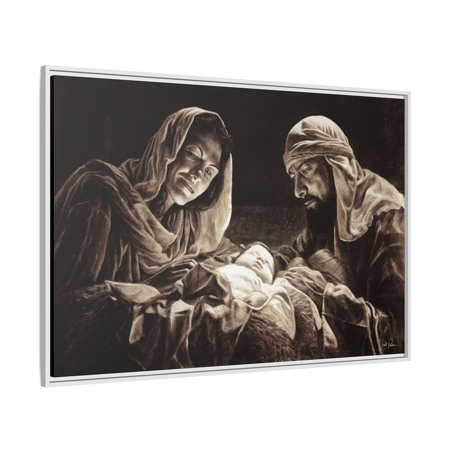 "Light of the World" Framed Canvas