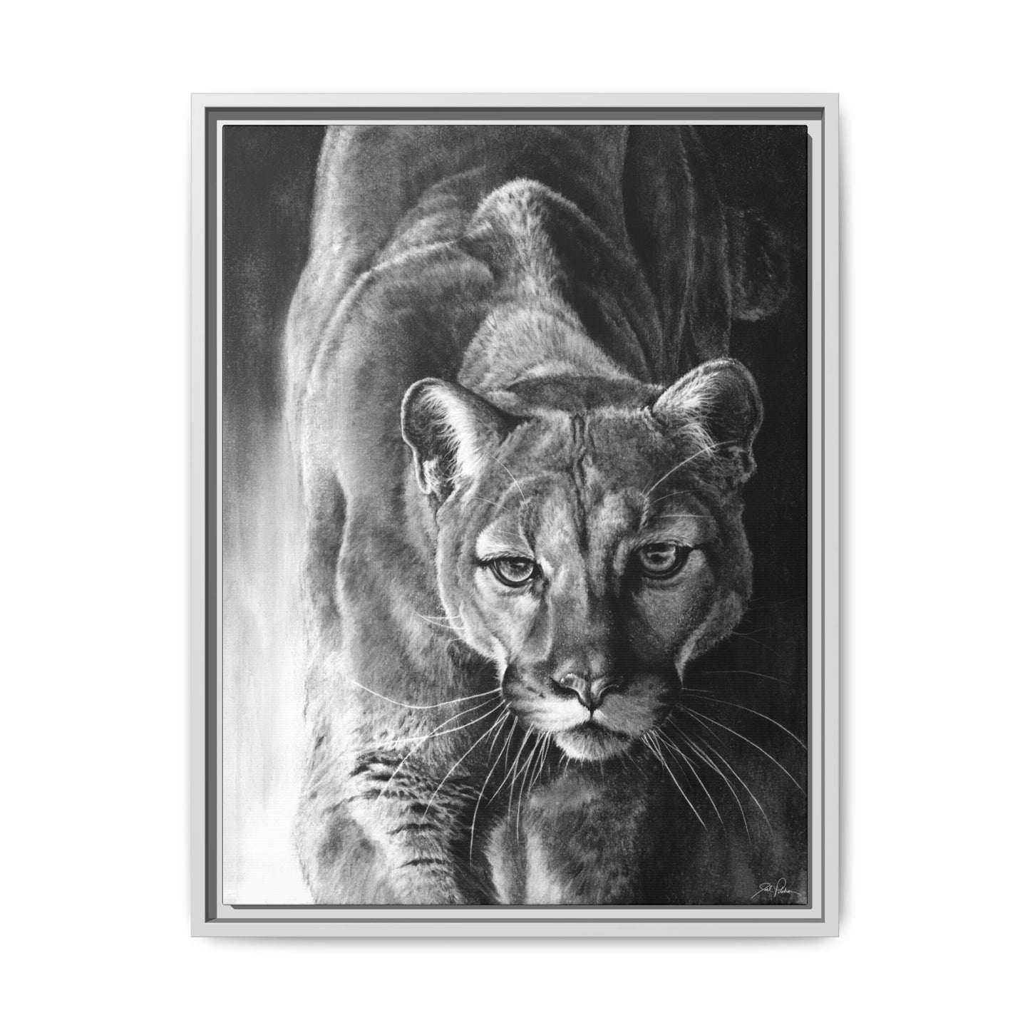 "Watcher in the Woods" Framed Canvas
