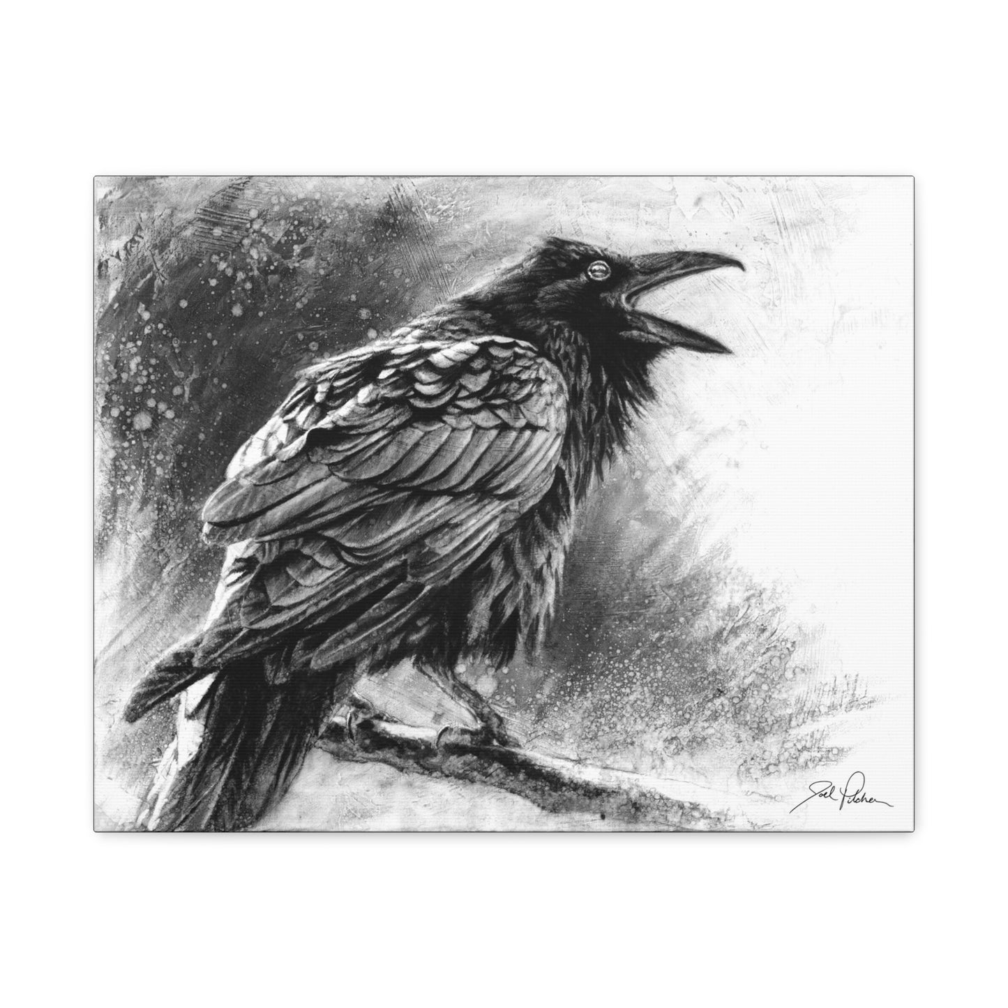 "Raven" Stretched Canvas