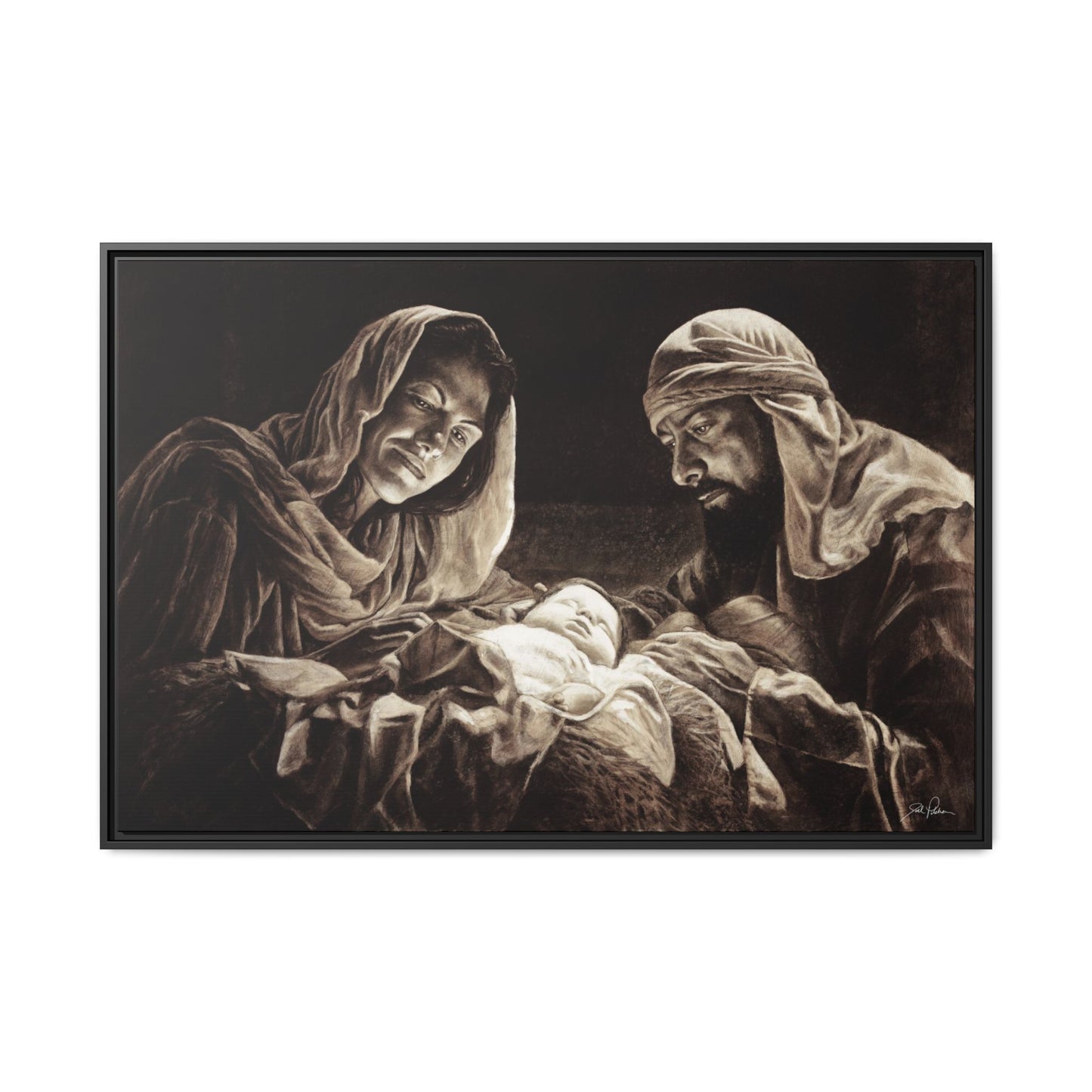 "Light of the World" Framed Canvas