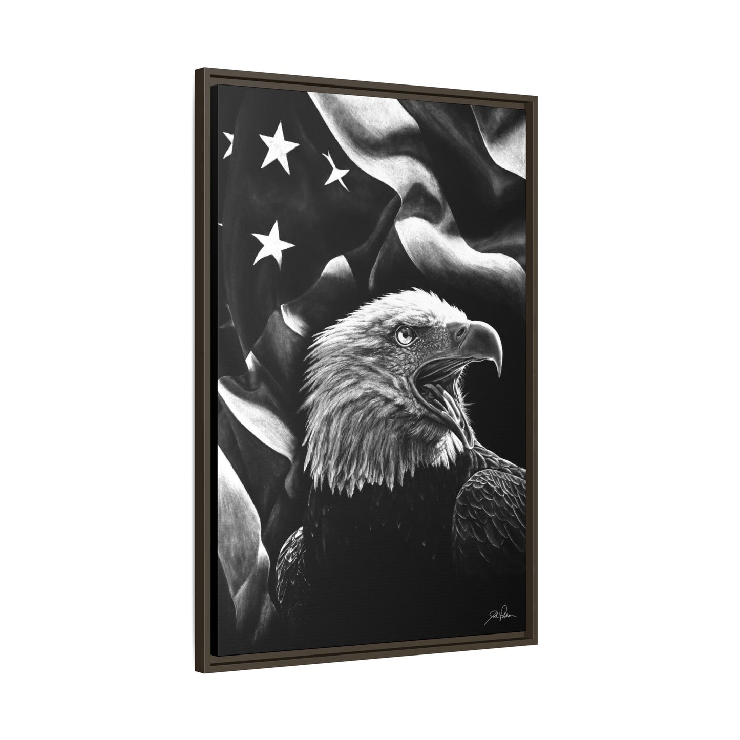 "American Eagle" Framed Canvas