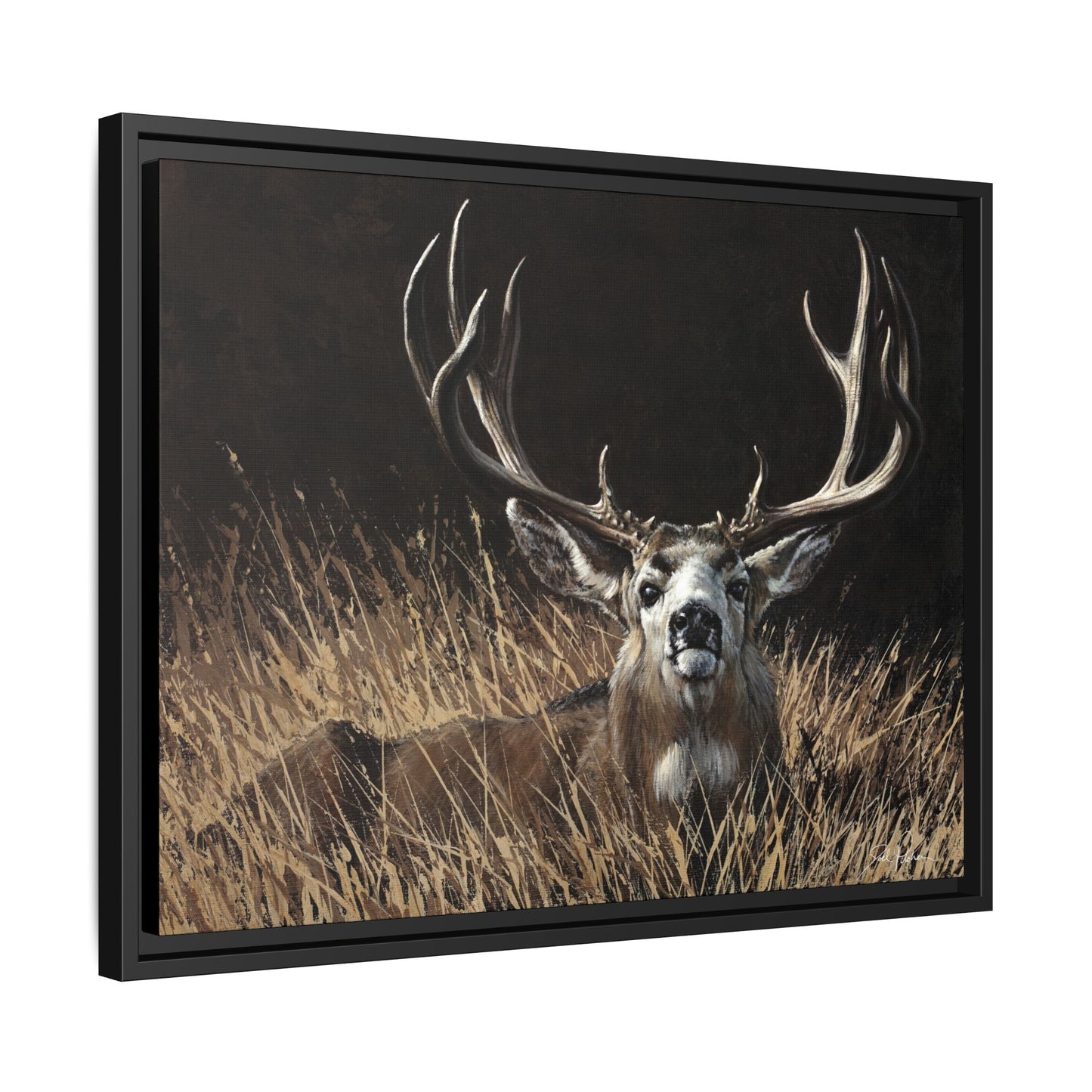 "Eye Contact" Framed Canvas