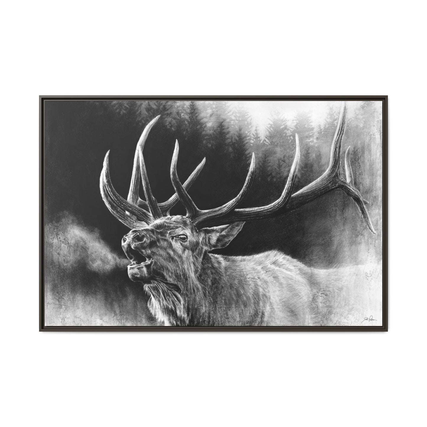 "Bugle Boy" Framed Canvas