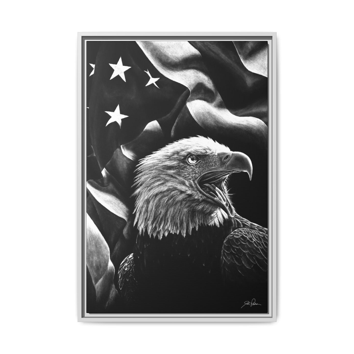 "American Eagle" Framed Canvas