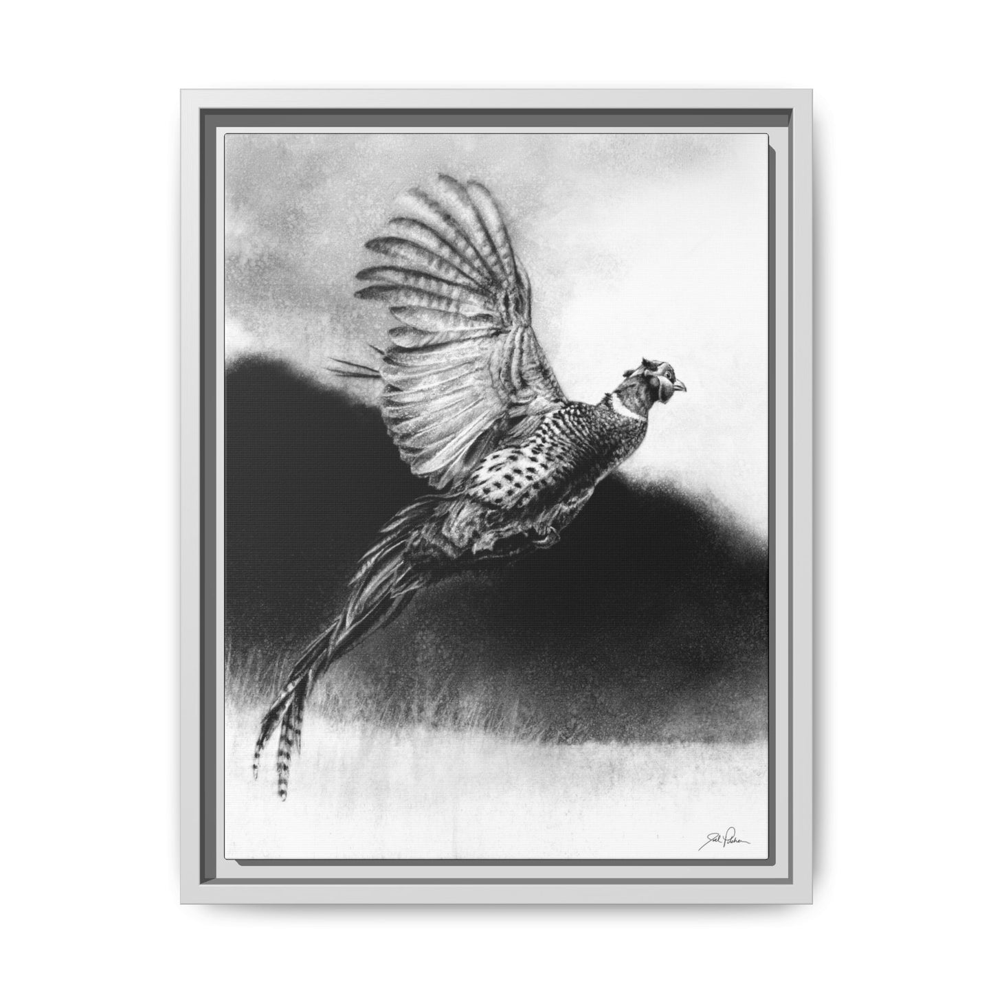"Flushed" Framed Canvas