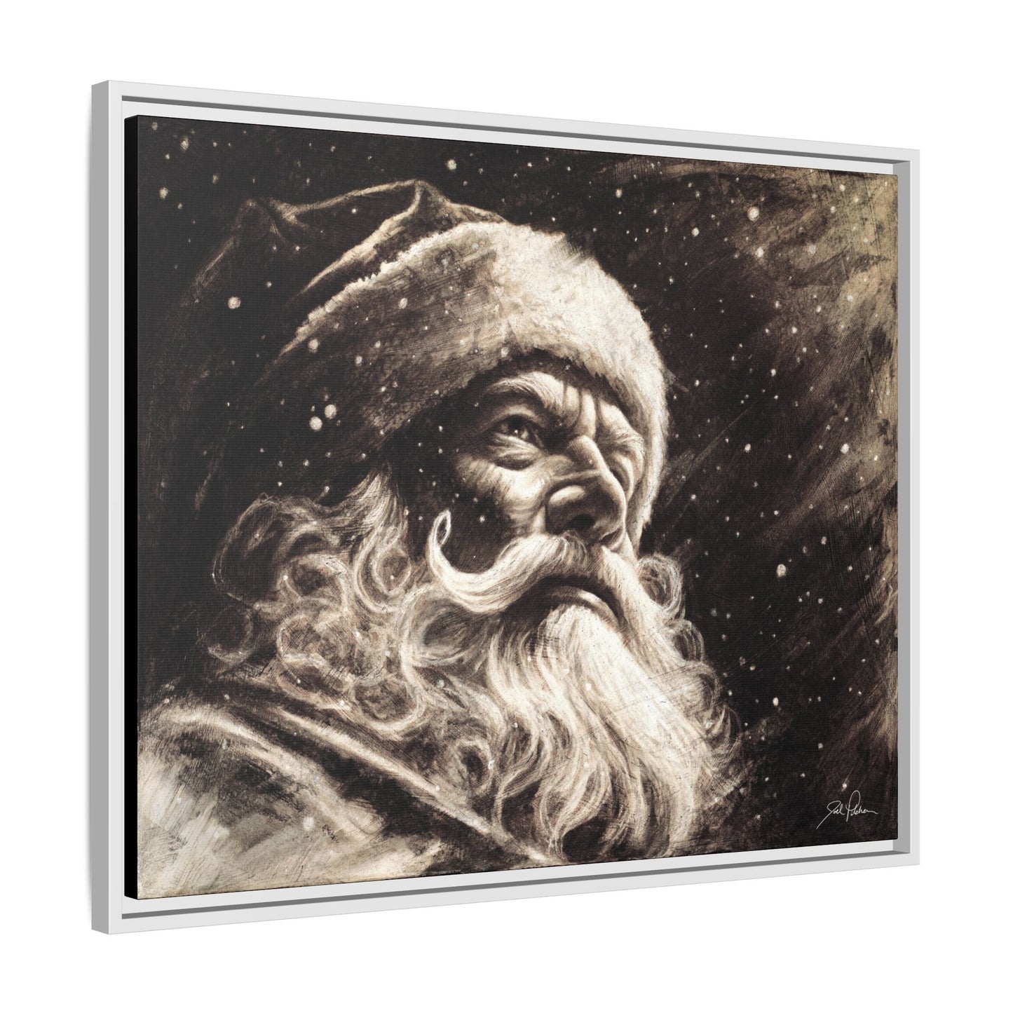 "Kris Kringle" Framed Canvas